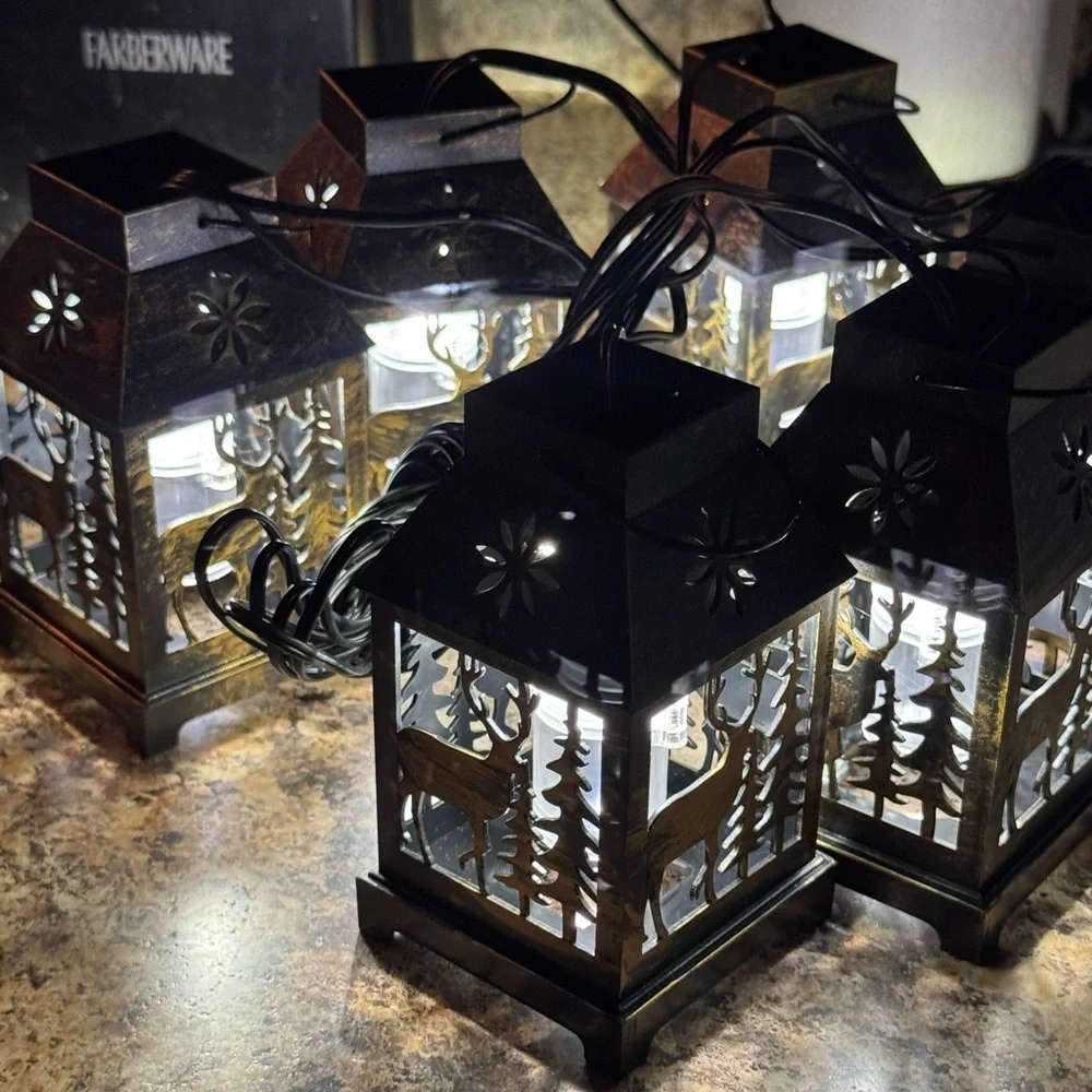 HueLiv Christmas Snowflake Projection String Lights Indoor Outdoor 2007